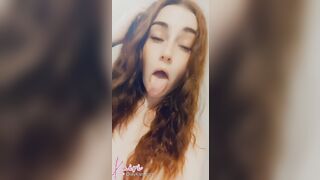 Wet ahegao and spit play ❤️❤️
