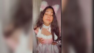 My first tiktok, this kitty maid still learning