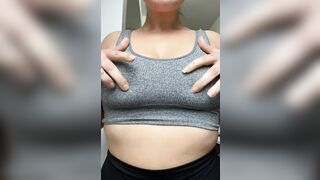 Titty reveal after the gym :)