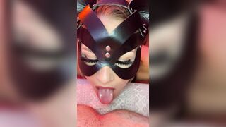 Cat woman is hot and all, but she doesn’t have anything on Bad Kitty ???? fighting crime and eating ass ????