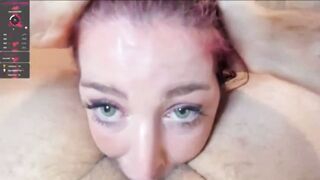 Cam Girl Gets Face Fucked