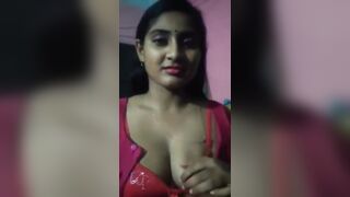 Beautiful Bhabhi in Red Saree Having Fun ( Full Video In Comment )