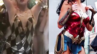 Would you rather get your brains fucked out by Harley Quinn (Margot Robbie) or have a passionate love making session with Wonder Woman (Gal Gadot)