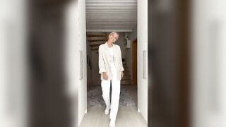 How to style a basic white top + pants...???? How would you style it?????