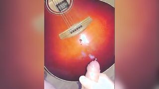 [Proof] Cum on a guitar