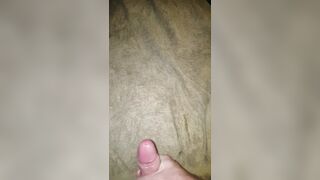 Stroking my cock and shooting a huge load at the end