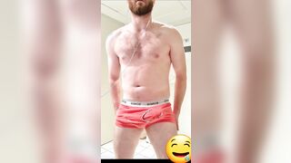 Hands free orgasm through underwear ????