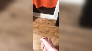 Woah!! My huge cumshot all over the floor! DM me for requests or more videos :)