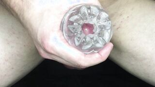 Huge cumshot after long edging (full vid in comments)