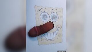 Now we understand better why spongebob is always smiling and happy, having a cock nose, it's magic and fun ????????????