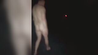 Naked Walk last night. A friend filmed me walking along a public walking trail