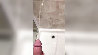 Pissing in the shower. Making a mess