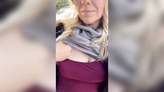 Come on a hike with me and I will show you my boobs...