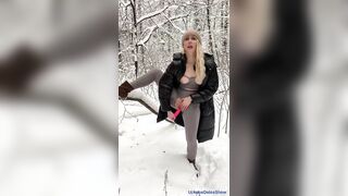 I have a special suit for winter outdoor masturbation, I hope I'll be fucked in it too????