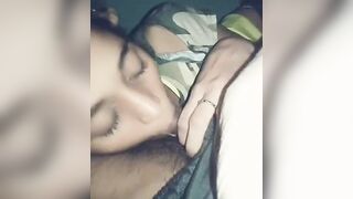 Horny gf sensual blowjob and deepthroat bfs dick