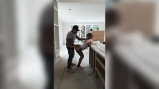 Fucking my husband at a job site