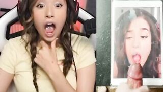 Pokimane reacts to my cumtribute