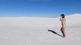 Cartwheels in White Sand