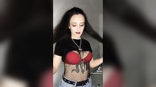 Goth chicks with pretty tits