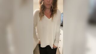 Hiding under my mom shirt (37yo mom of 3)