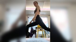 Morning yoga! With a surprise