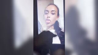 Cute Latina cumtribute