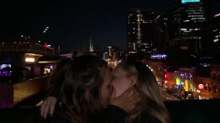 Packed Rooftop bar makeout… fuck it ????????