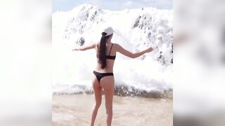 Veronica Merrell thong bikini