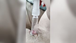 using my pump pt 2 clit pumping