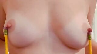 The true definition of eraser nipples ✏️