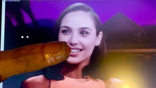 Just a little kiss from Gal Gadot (cock tribute)