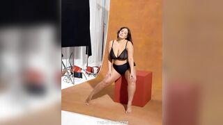 Ashley Graham Posing in See Through Underwear GIF by thenipslip