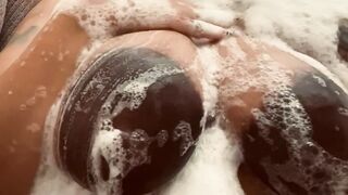 Pregnant Soapy Tits