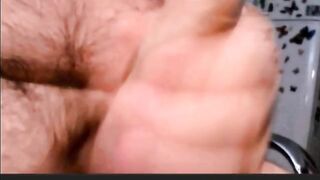 hot argentinian grandpa wanking and cumming