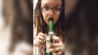 what's going to make me choke (f)irst, this bong or your cock?